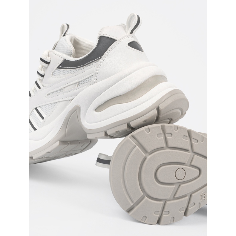Shelvt Scarpe da donna con plateau bianche bianca 1