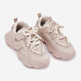 Inna Sneaker per bambini sulla piattaforma beige 2