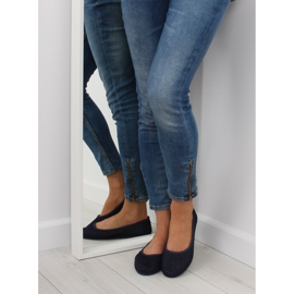 Ballerine in rete blu navy 1