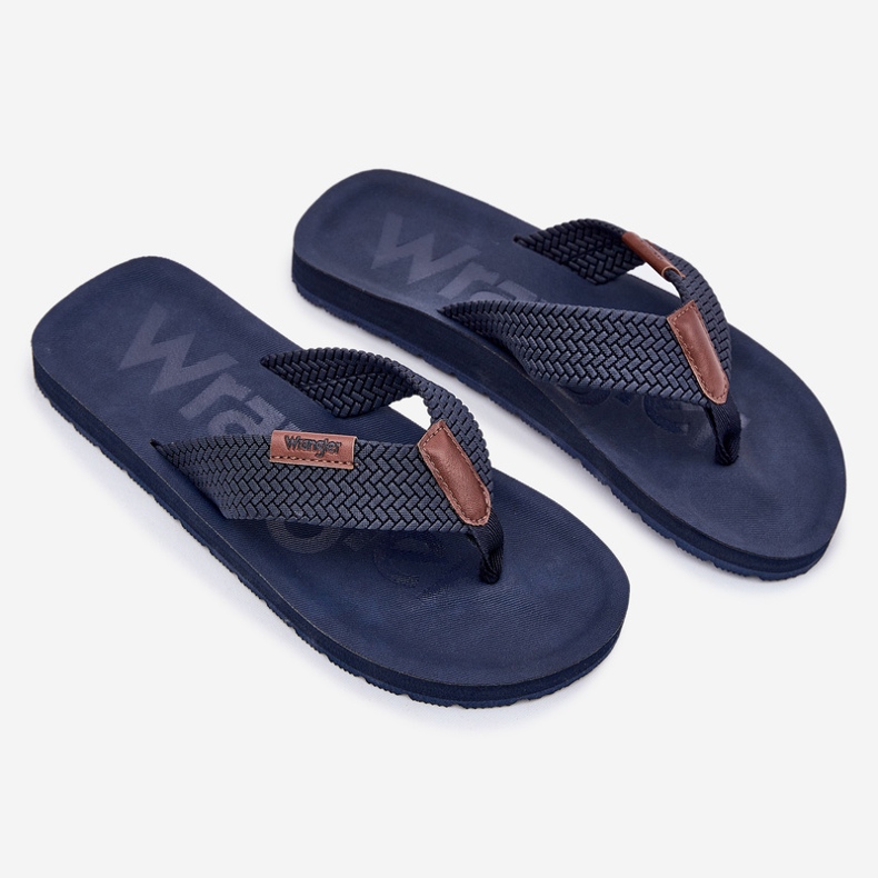 Flip maschile -flip Wrangler Zane Flipflop Uomini Low 20251044.24h Blu Navy 1