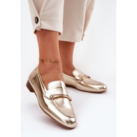 Scarpe in pelle da donna Maciejka K6809-25 Zlotys d'oro 1