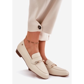 Scarpe in pelle da donna Maciejka K6809-04 beige 1