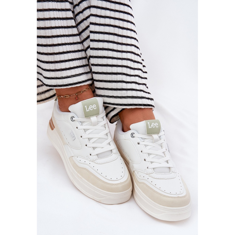 Sneaker femminili sulla piattaforma Lee Emma Women Low 50251014.04L beige 1