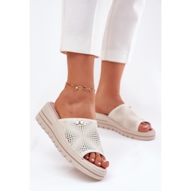 Flip in pelle femminile Flip Vinceza 41477 beige 2
