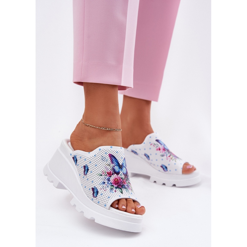 Flip in pelle femminile Flip artiker 56C0428 BIANCO 2