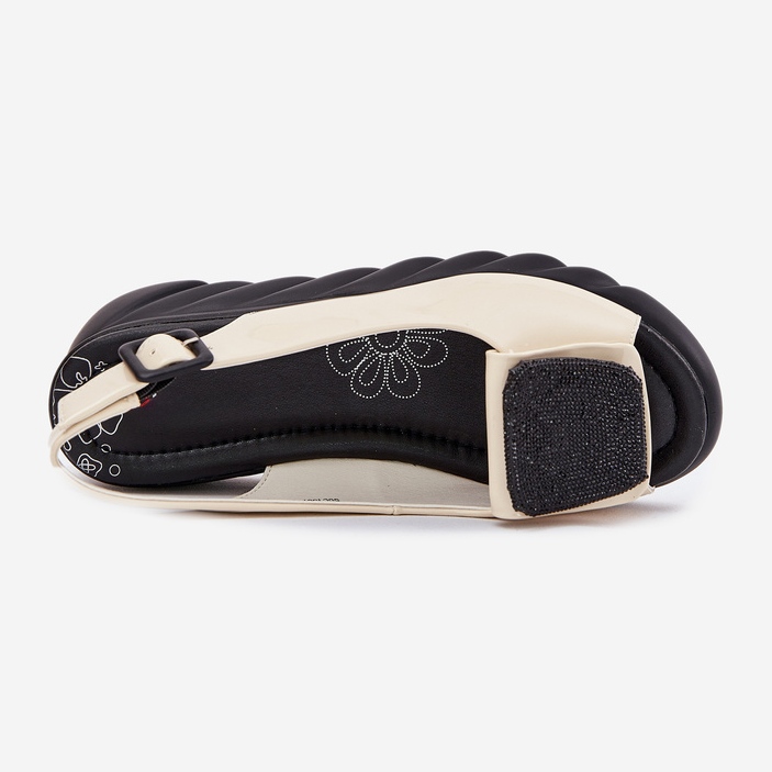 ARTIKER Sandali da donna laccati in pelle con antico artistirista 56C1567 beige 2