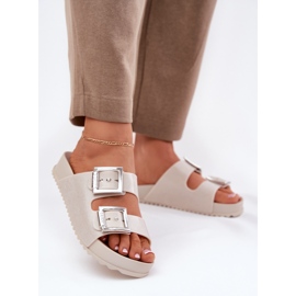 Fraghi da donne profumati con fibbie e glitter Zaxy RR285056 beige 2
