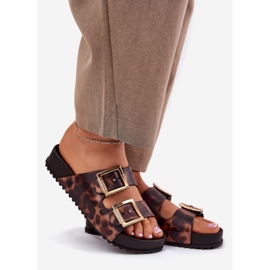 Zaxy Flip da donna profumata con fibbia Pokter RR285059 Brown marrone 1