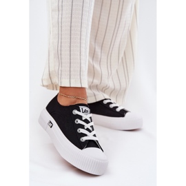 Sneaker femminili sulla piattaforma Lee Isla C Women Low 50251001 Black nero 2