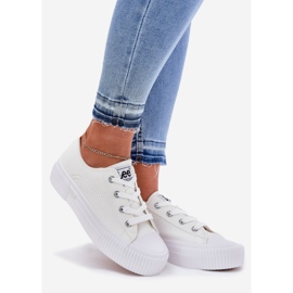 Sneaker femminili sulla piattaforma Lee Isla C Women Low 50251001 White bianco 1