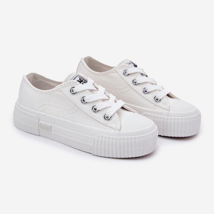 Sneaker giovanili per bambini Lee Isla C Low 50251058 White bianco 1
