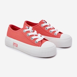 Sneaker giovanili per bambini Lee Isla C Low 50251058 Coral arancia 1