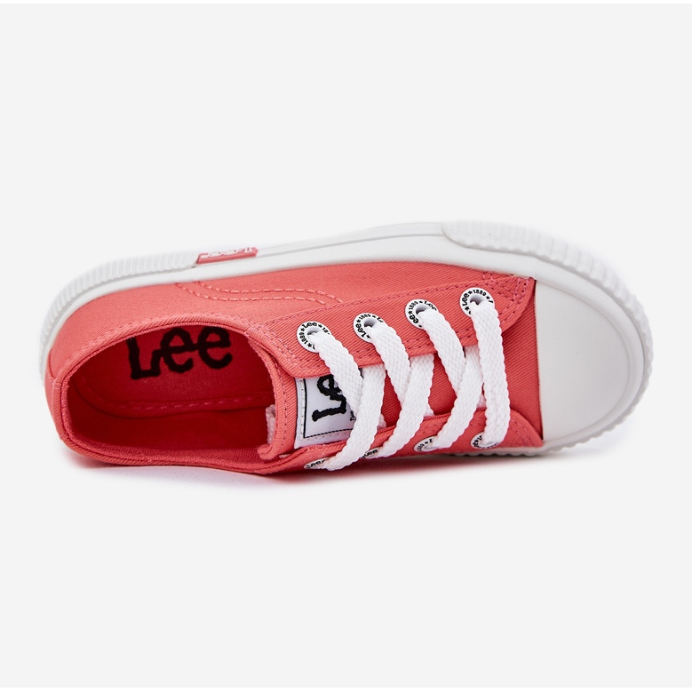 Sneaker giovanili per bambini Lee Isla C Low 50251058 Coral arancia 2