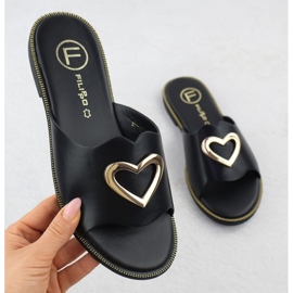 Faretta femminile con un cuore decorativo Nero Filippo DK6909 1