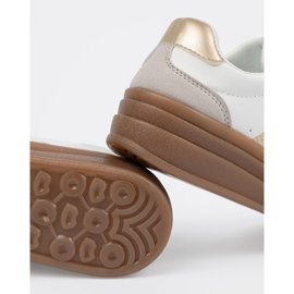 Shelvt Scarpe sportive femminili più spesse bianca 2