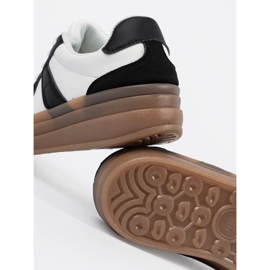 Shelvt Sneakers con plateau in bianco e nero 2