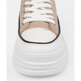 Shelvt Sneakers beige sulla piattaforma 2