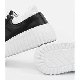 Shelvt Sneaker nere femminili con inserti bianchi nero 1