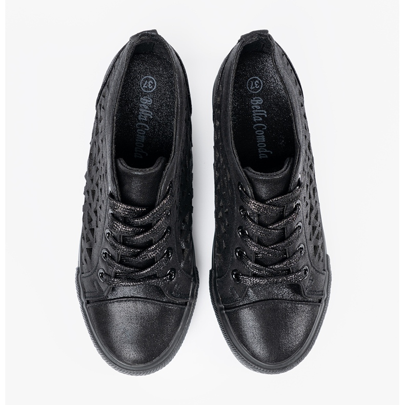 Shelvt Openwork Wear's Cseaker's Sneaker nero 1