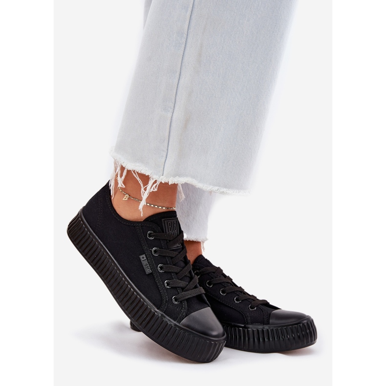 Sneaker materiali da donna sulla piattaforma nera di Big Star RR274775 nero 1