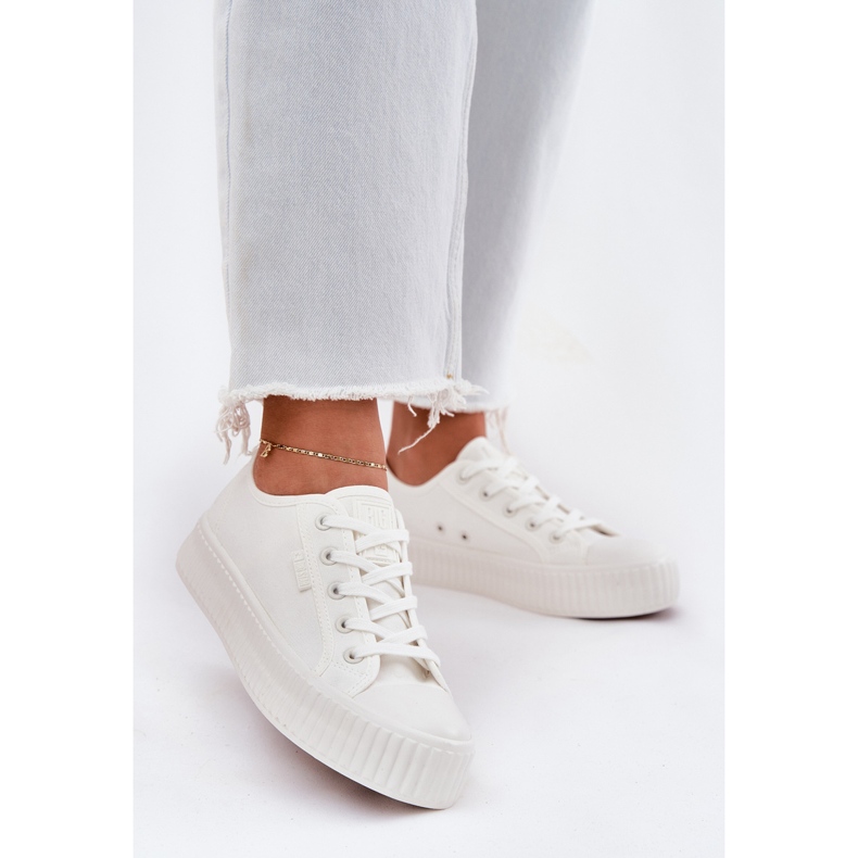 Sneaker materiali femminili sulla piattaforma bianca Big Star RR274776 2