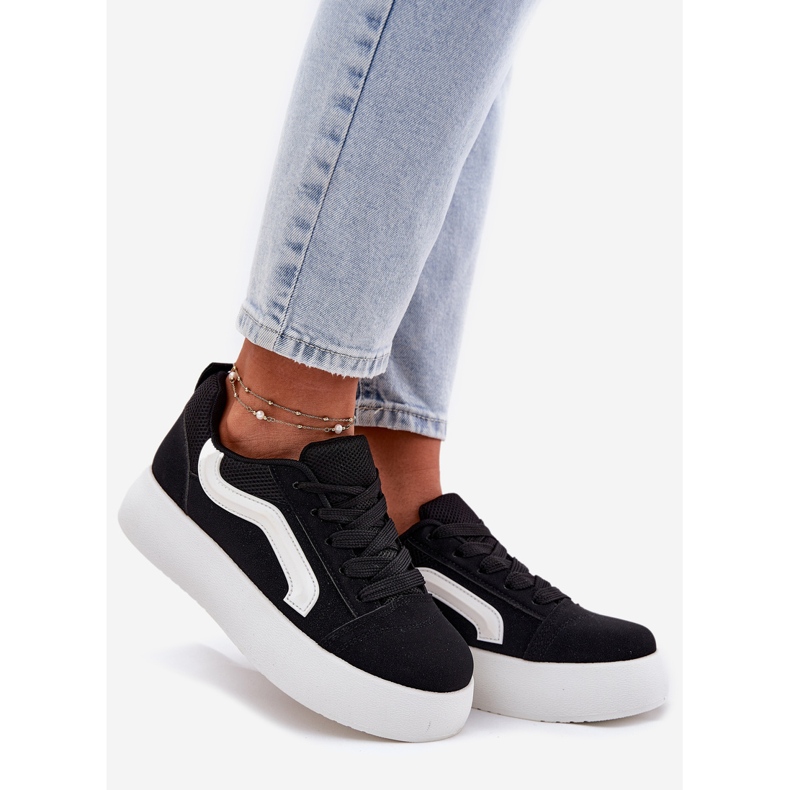 Inna Sneakers con plateau da donna nere nero 1