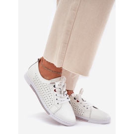 S.Barski Scarpe in pelle da donna S. Barski LR51-587 Bianco bianca 1