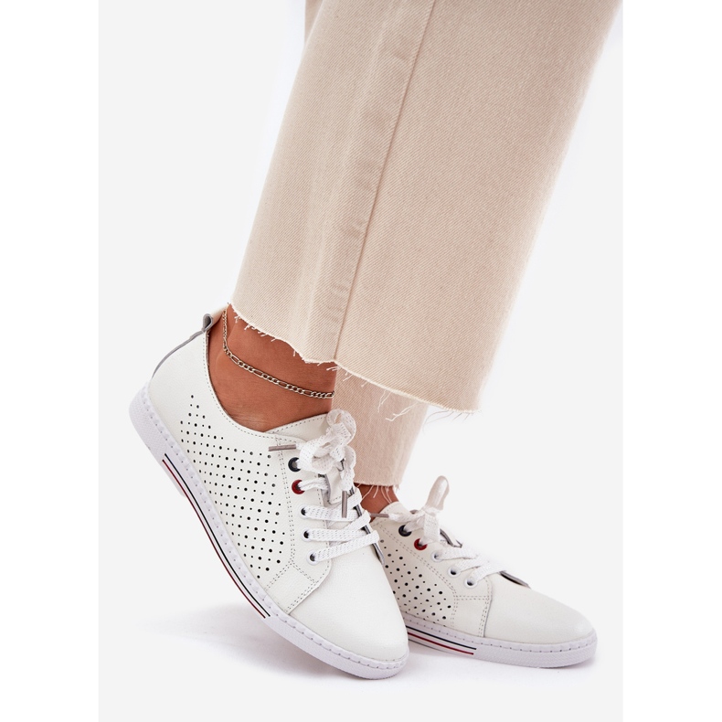 S.Barski Scarpe in pelle da donna S. Barski LR51-587 Bianco 1