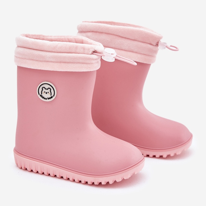 Inna Galoshe per bambini con uno scalda più rosa 1