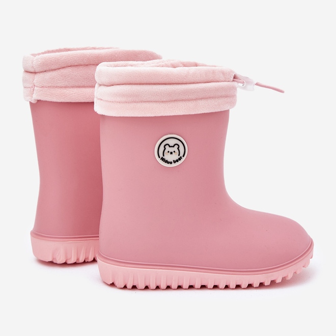 Inna Galoshe per bambini con uno scalda più rosa 2
