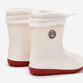 Inna Galoshe per bambini con calore di perline leggero beige 2