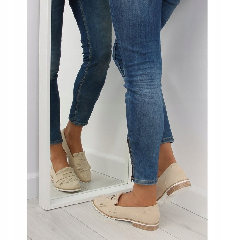 Mocassini da donna beige 1174 Beige 2
