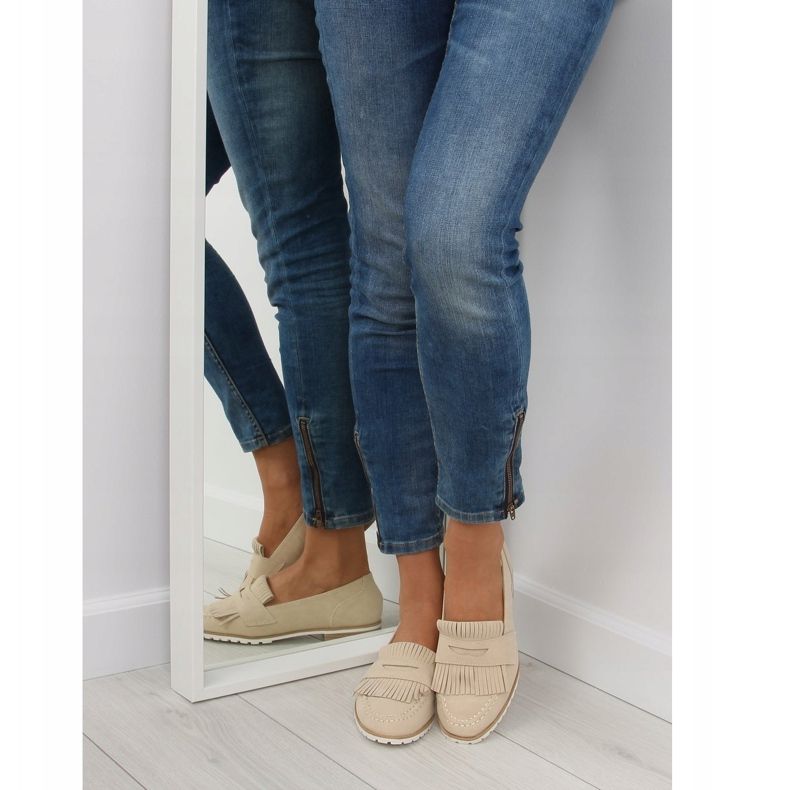 Mocassini da donna beige 1174 Beige 1