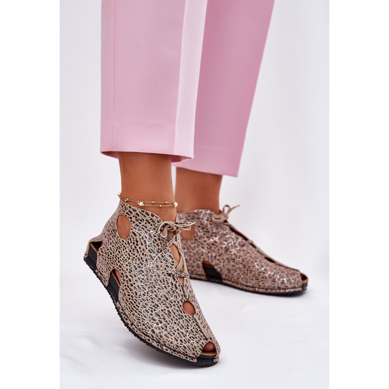Stivali in pelle modellata Maciejka 03426-49 Stampa leopardo beige 2