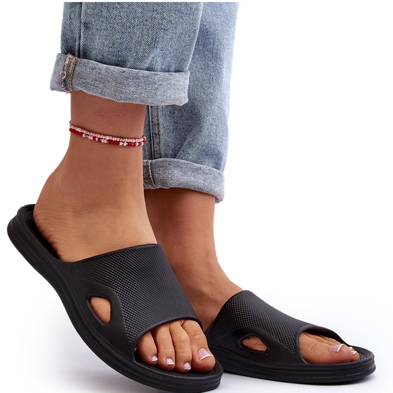 News Flip della piscina nera classica femminile nero 4