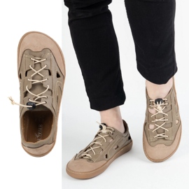 Scarpe da uomo a piedi nudi olivier 320kz con ventilazione marrone 2