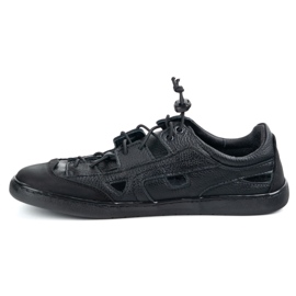 Scarpe da uomo a piedi nudi olivier 320kz con ventilazione nera nero 1