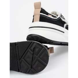 Shelvt Sneaker da donna nera con inserti bianchi nero 2