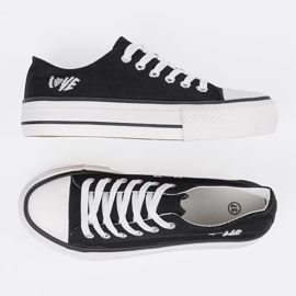 Shelvt Sneaker nere con l'iscrizione AMA DONNE nero 2