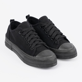 Shelvt Comode scarpe da ginnastica nere con una tomaia corta nero 1