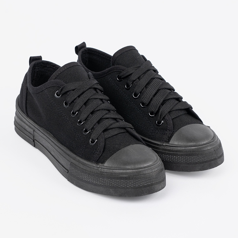 Shelvt Comode scarpe da ginnastica nere con una tomaia corta nero 1