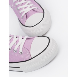 Shelvt Sneaker da donna rosa sulla piattaforma 1
