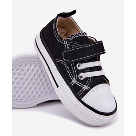 Inna Sneaker per bambini in velcro nero 2