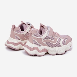 Inna Sneaker per bambini su una suola spessa rosa 2