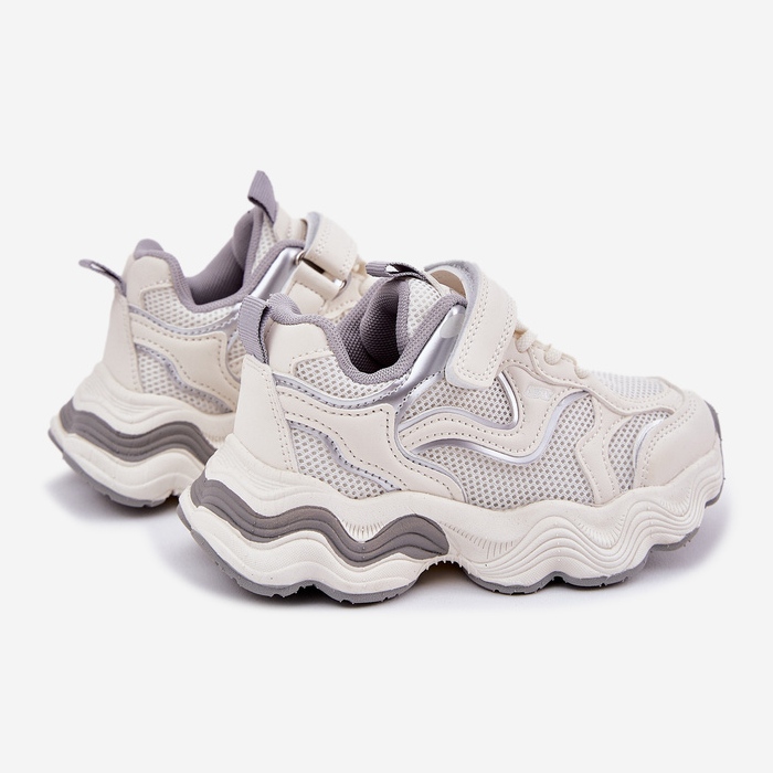 Inna Sneaker per bambini su una sima bianca spessa bianco 2