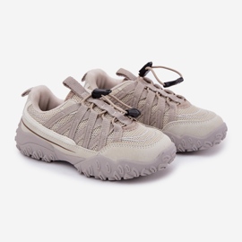 Inna Sneaker per bambini con scarabeo leggero beige 1