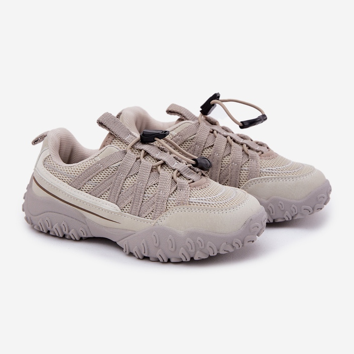 Inna Sneaker per bambini con scarabeo leggero beige 2