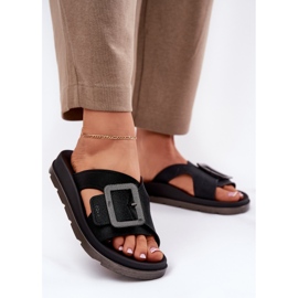 Flip da donna profumata con una fibbia decorativa Zaxy RR285078 Nero 2