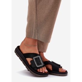Flip da donna profumata con una fibbia decorativa Zaxy RR285078 Nero 1
