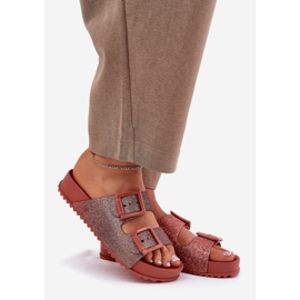 Flip da donna profumata con glitter e fibbie Zaxy RR285025 Posa sporca rosa 1